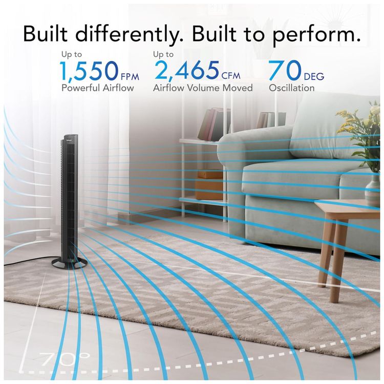 Ventilador-de-Torre-com-Controle-Remoto-99-Velocidades-Imagem-1