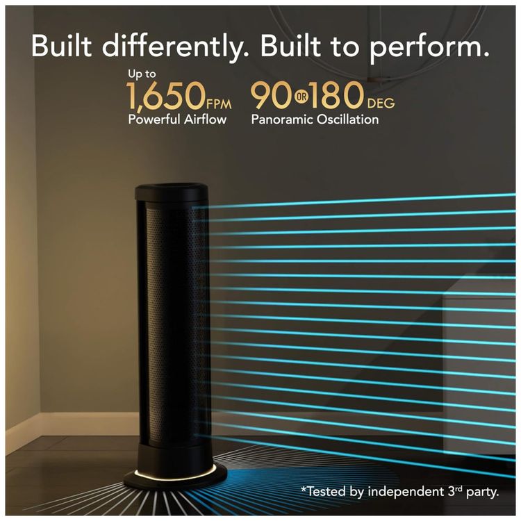 Ventilador-de-Torre-Oscilante-com-Luz-Ambiente-Controle-Imagem-1