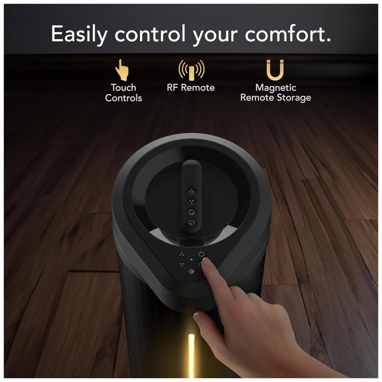 Ventilador-de-Torre-Oscilante-com-Luz-Ambiente-Controle-Imagem-4