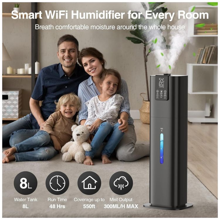 Umidificador-8L-com--3-Velocidades-Bico-de-360°-Imagem-1