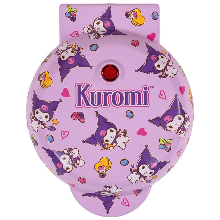 Mini-Maquina-de-Waffle-Tema-Hello-Kitty-Kuromi-com-Imagem-0