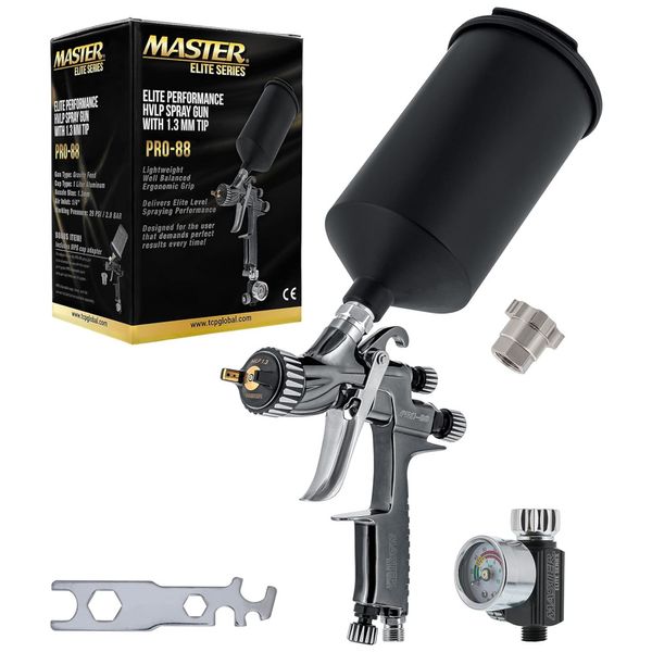 Pistola-de-Pintura-Pulverizadora-1L-em-Aco-Inoxidavel-Imagem-0
