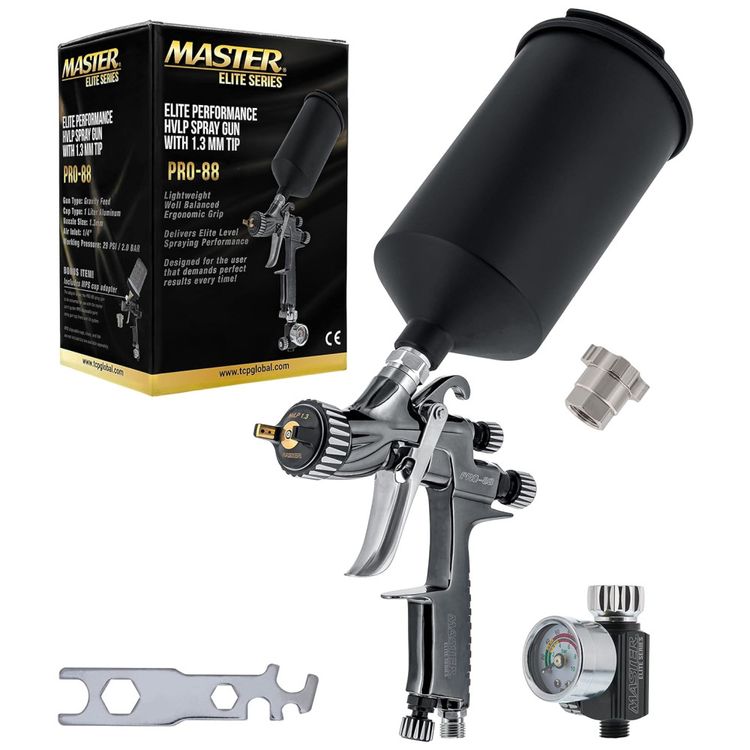 Pistola-de-Pintura-Pulverizadora-1L-em-Aco-Inoxidavel-Imagem-0