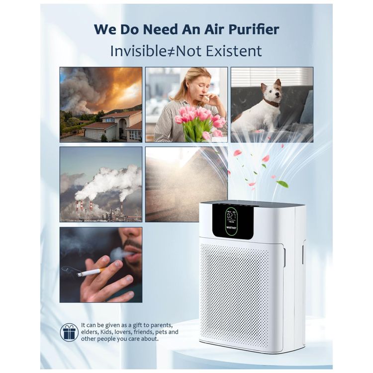 Purificador-de-Ar-para-Ambientes-ate-170m²-com-2-Filtros-Imagem-2