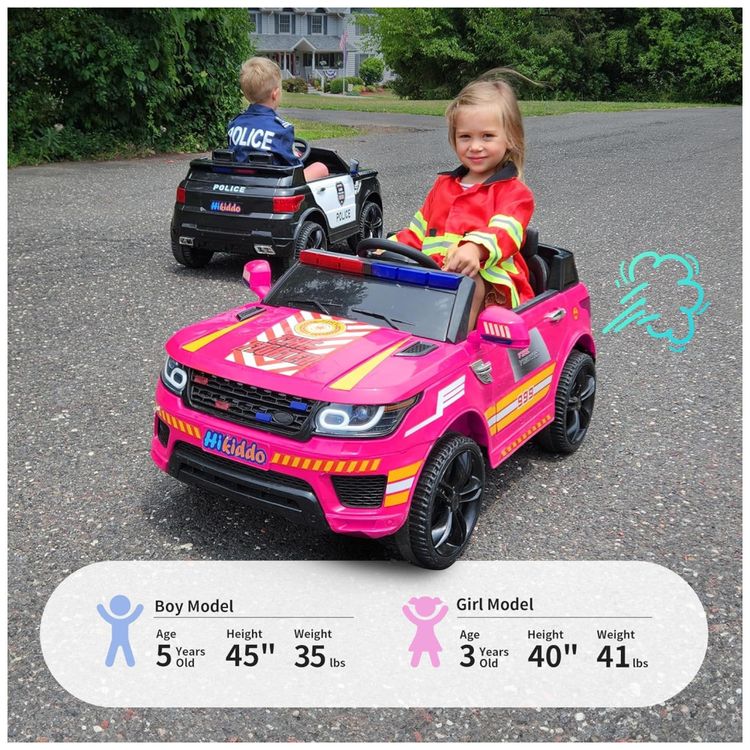 Carro-Eletrico-Infantil-Policial-com-Controle-Remoto-Imagem-2