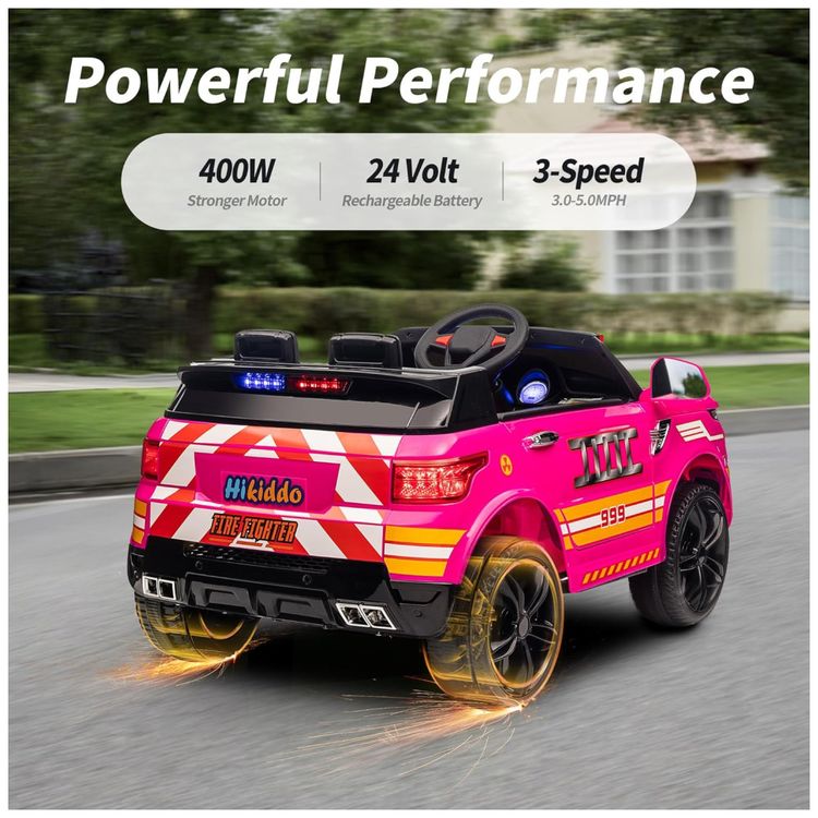 Carro-Eletrico-Infantil-Policial-com-Controle-Remoto-Imagem-3