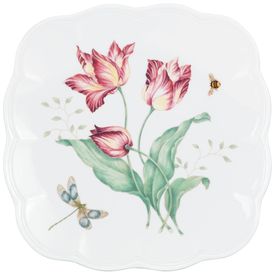 Prato-Decorativo-de-22-cm-com-Tema-de-Flores-e-Libelula-Imagem-0