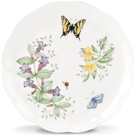 Prato-de-Jantar-de-27-cm-com-Tema-Flores-e-Borboletas-Imagem-0