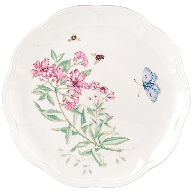 Prato-Decorativo-22-cm-com-Tema-de-Flores-e-Borboletas-Imagem-0