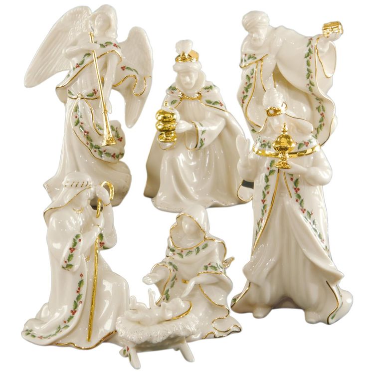 Conjunto-de-Presepio-em-Porcelana-7-Pecas-Lenox-806053-Imagem-1