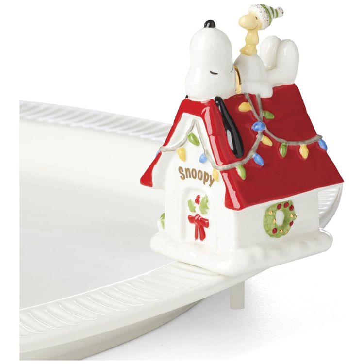 Enfeite-de-Natal-em-Porcelana-Snoopy-para-Prato-Lenox-Imagem-0