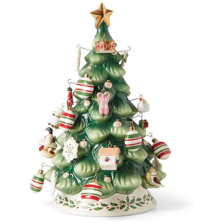 Mini-Arvore-de-Natal-em-Porcelana-com-25-Enfeites-do-Imagem-0