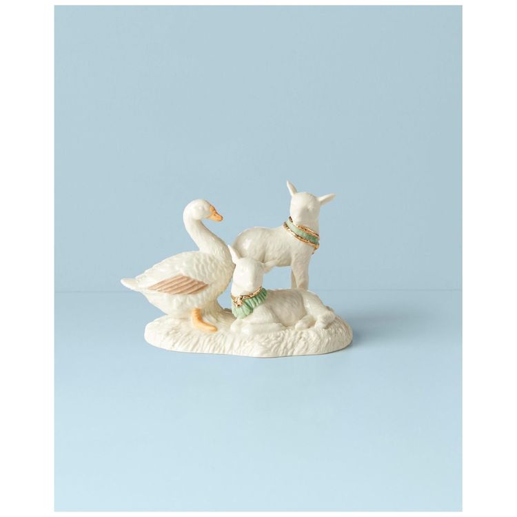 Enfeite-Natalino-em-Porcelana-Cordeiros-e-Ganso-para-Imagem-2