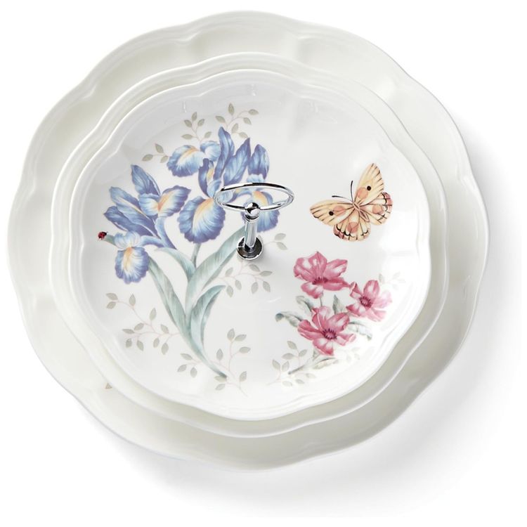 Bandeja-de-Servir-em-Porcelana-3-Andares-Lenox-Butterfly-Imagem-3