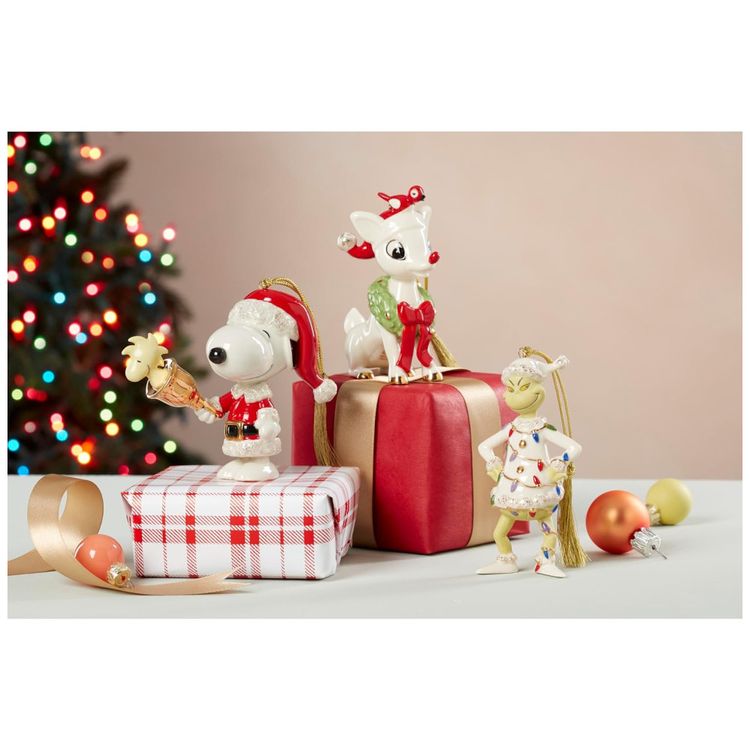 Enfeite-de-Natal-em-Porcelana-Snoopy-com-Sininho-Lenox-Imagem-3