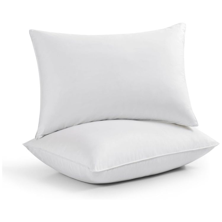 Conjunto-de-Travesseiros-de-Penas-de-Ganso-Tamanho-King-Imagem-0
