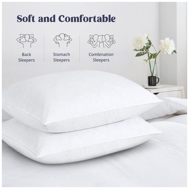 Conjunto-de-Travesseiros-de-Penas-de-Ganso-Tamanho-King-Imagem-3