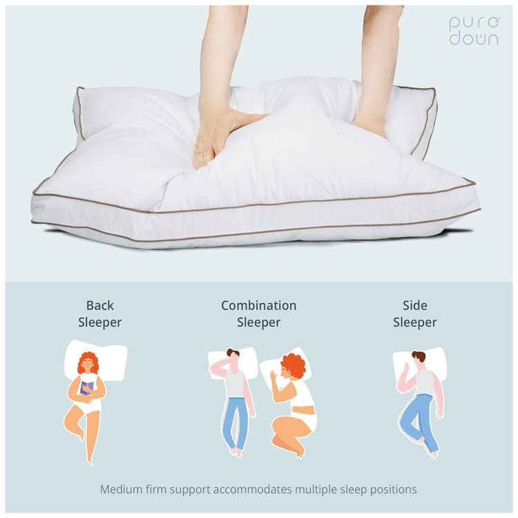 Conjunto-de-Travesseiros-de-Penas-de-Ganso-Tamanho-Queen-Imagem-4