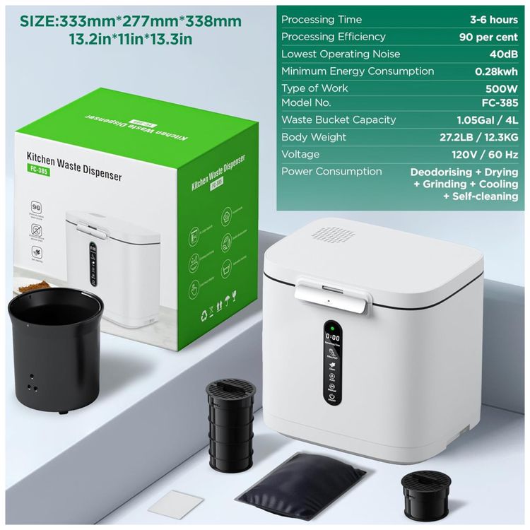 Composteira-Eletrica-de-Cozinha-4L-para-Ambientes-Internos-Imagem-6
