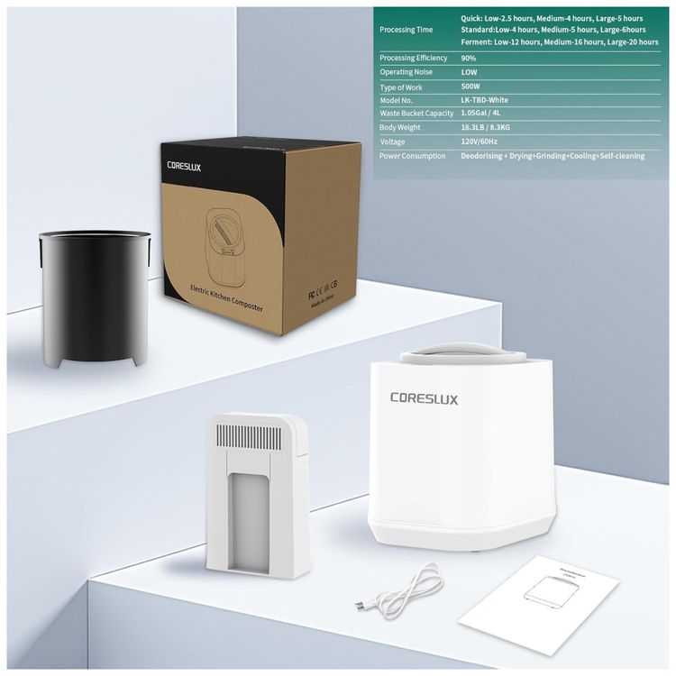 Composteira-Eletrica-de-Cozinha-4L-para-Ambientes-Internos-Imagem-6
