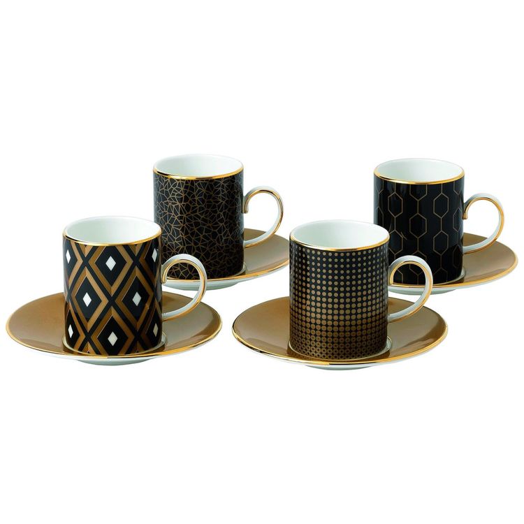 Jogo-de-Xicaras-e-Pires-para-Cafe-com-Tema-Geometrico-Imagem-0