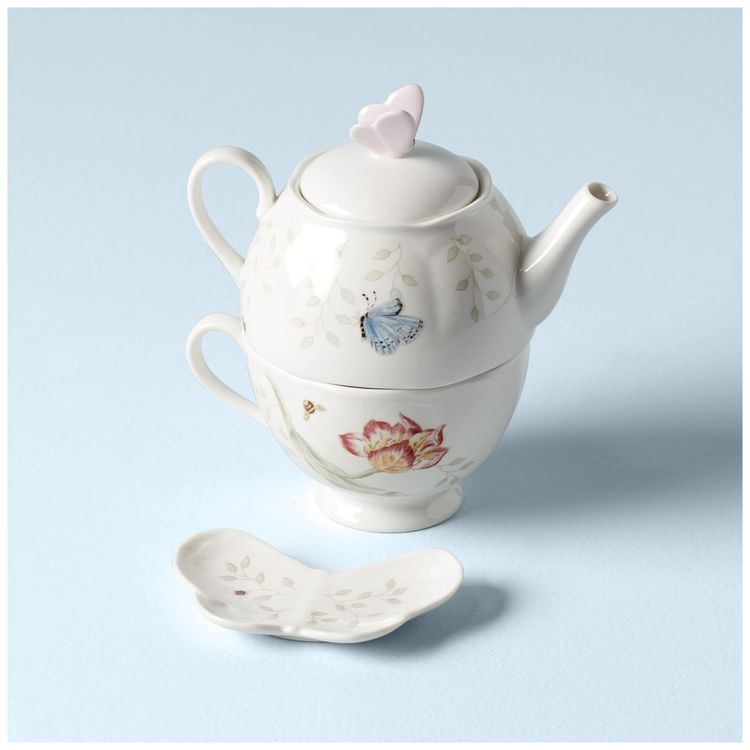 Conjunto-de-Cha-Inclui-Bule-Xicara-e-Pires-em-Porcelana-Imagem-2