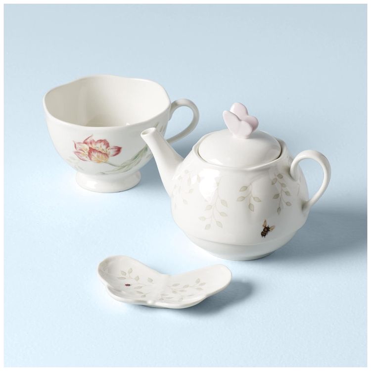 Conjunto-de-Cha-Inclui-Bule-Xicara-e-Pires-em-Porcelana-Imagem-3