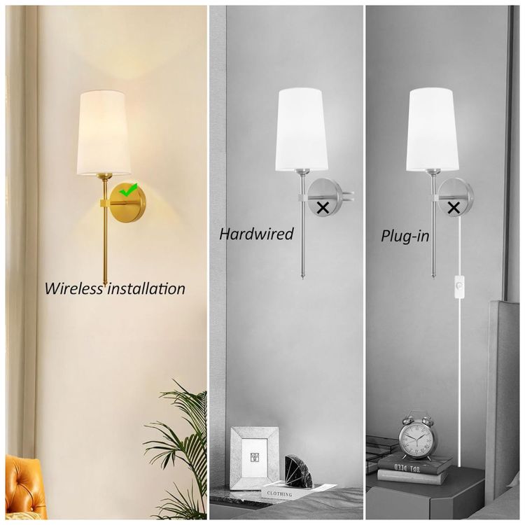 Conjunto-de-Luminaria-de-Parede-Sem-Fio-com-Controle-Remoto-Imagem-4