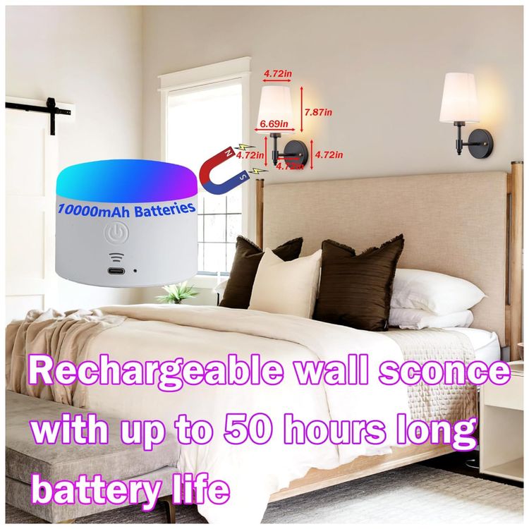Conjunto-de-Luminaria-de-Parede-Sem-Fio-com-2-Pecas-Estilo-Imagem-2
