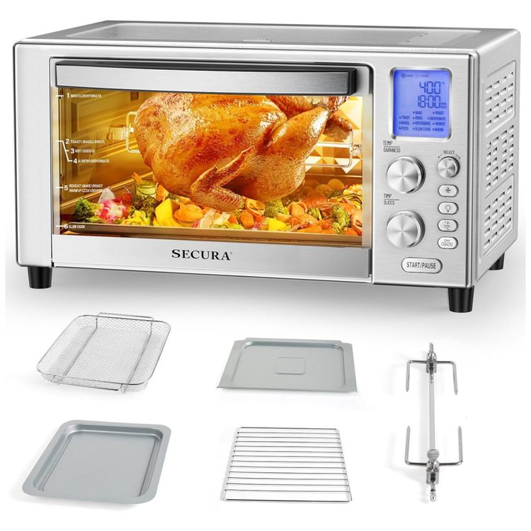 Forno-Eletrico-de-Aco-Inoxidavel-21L-com-12-Funcoes-de-Imagem-0