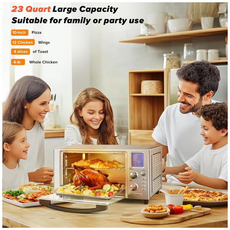 Forno-Eletrico-de-Aco-Inoxidavel-21L-com-12-Funcoes-de-Imagem-1