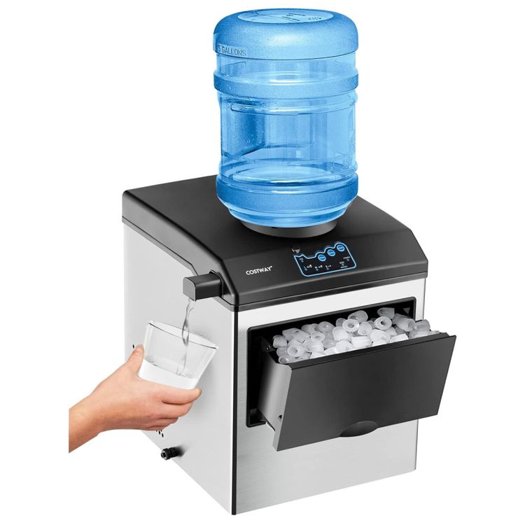 Maquina-de-Gelo-que-Produz-21-kg-em-24H-com-Armazenamento-Imagem-0