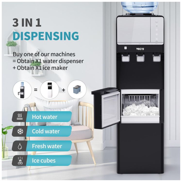 Maquina-de-Gelo-3-em-1-Produz-12-kg-em-24H-com-Dispensador-Imagem-1