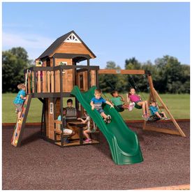 Playground-Infantil-de-Madeira-Estilo-Casa-de-Jogos-com-Imagem-0