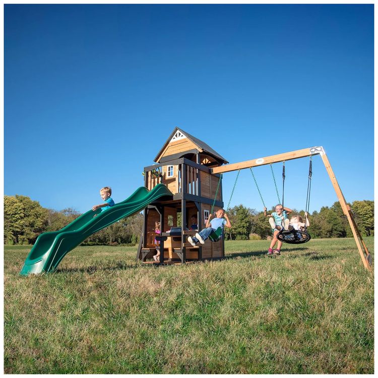 Playground-Infantil-de-Madeira-Estilo-Casa-de-Jogos-com-Imagem-1