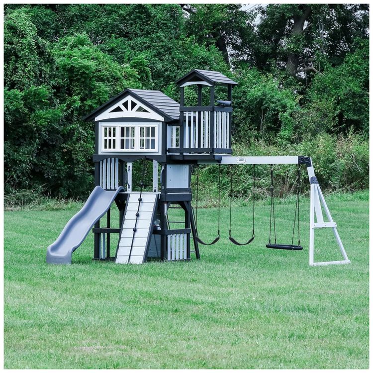 Playground-Infantil-de-Madeira-com-Escorregador-de-Ondas-Imagem-3