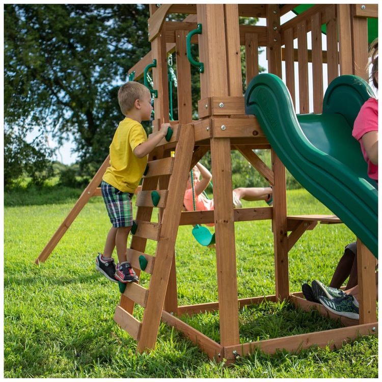 Playground-Infantil-de-Madeira-com-Mesa-de-Pequinique-Imagem-3