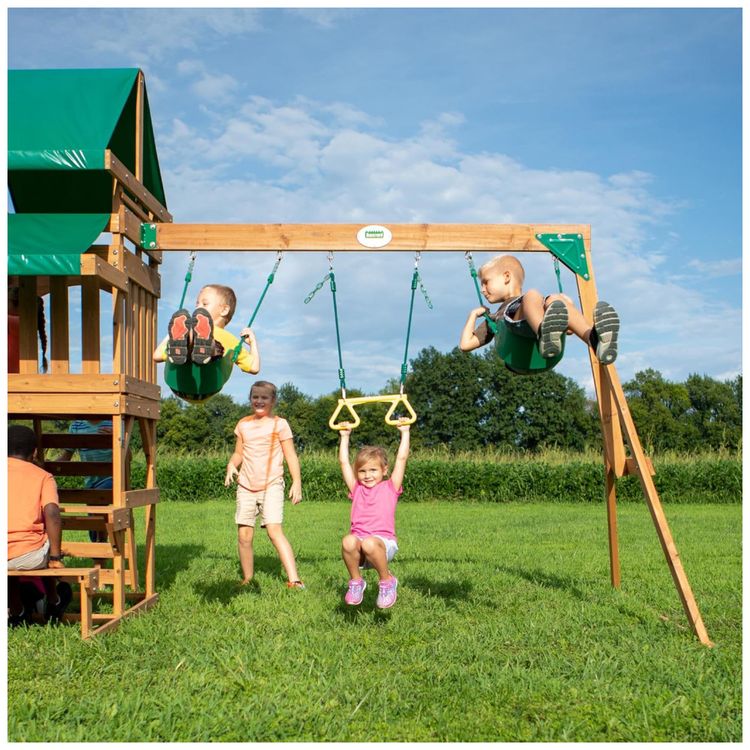 Playground-Infantil-de-Madeira-com-Mesa-de-Pequinique-Imagem-6