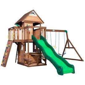Playground-Infantil-de-Madeira-com-Mesa-de-Pequinique-Imagem-0
