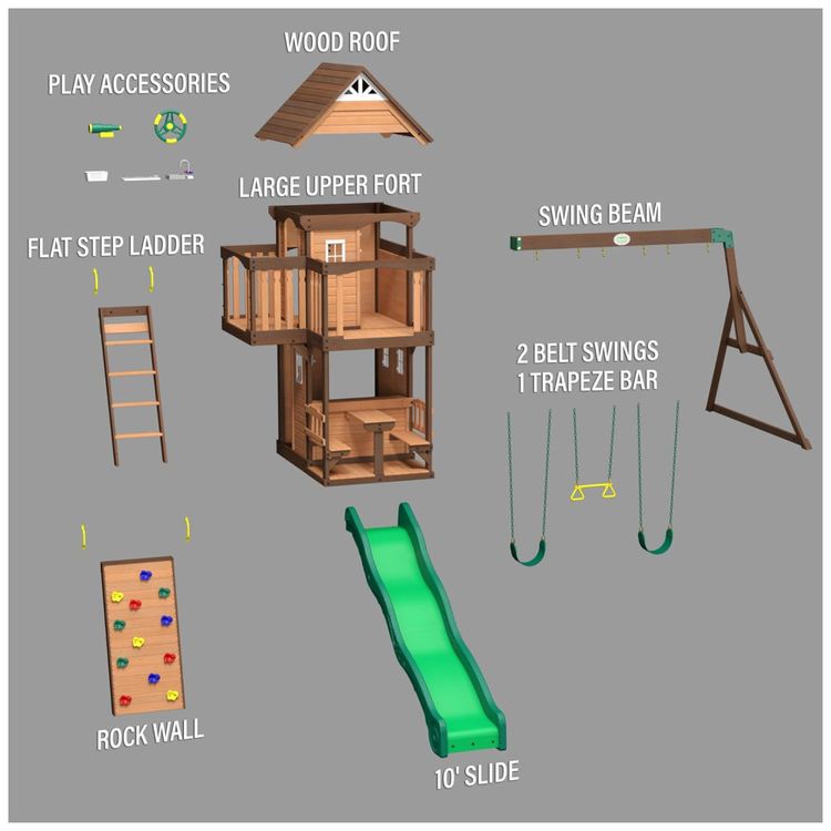 Playground-Infantil-de-Madeira-com-Mesa-de-Pequinique-Imagem-9