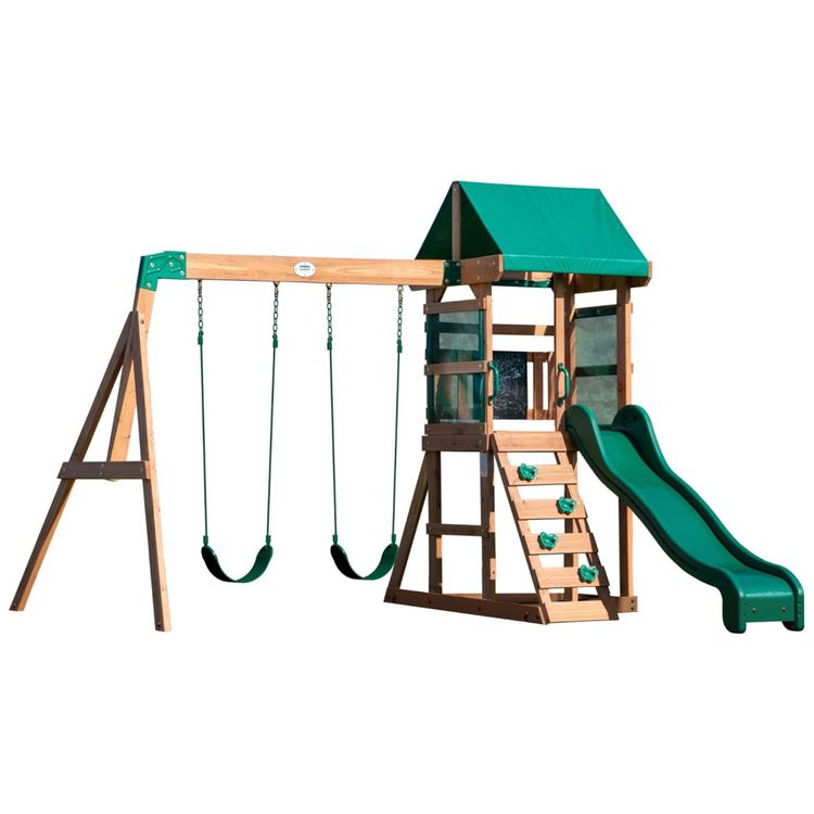 Playground-Infantil-de-Madeira-com-Caixa-de-Areia-Parede-Imagem-0