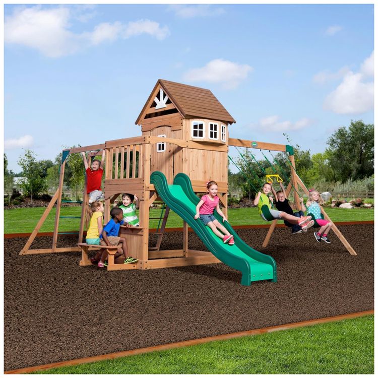 Playground-Infantil-com-Mesa-de-Piquenique-Barras-de-Imagem-1