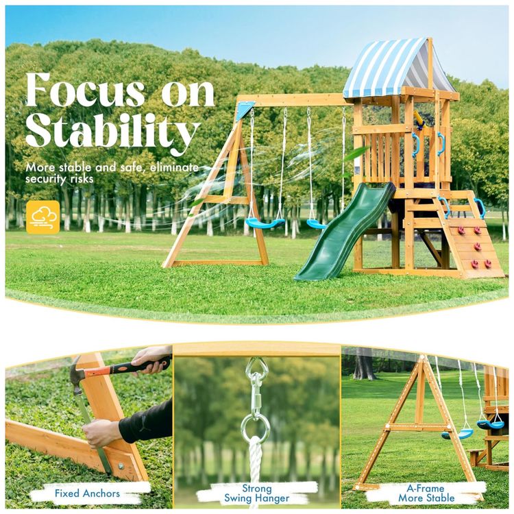 Playground-Infantil-de-Madeira-com-Escorregador-2-Imagem-1