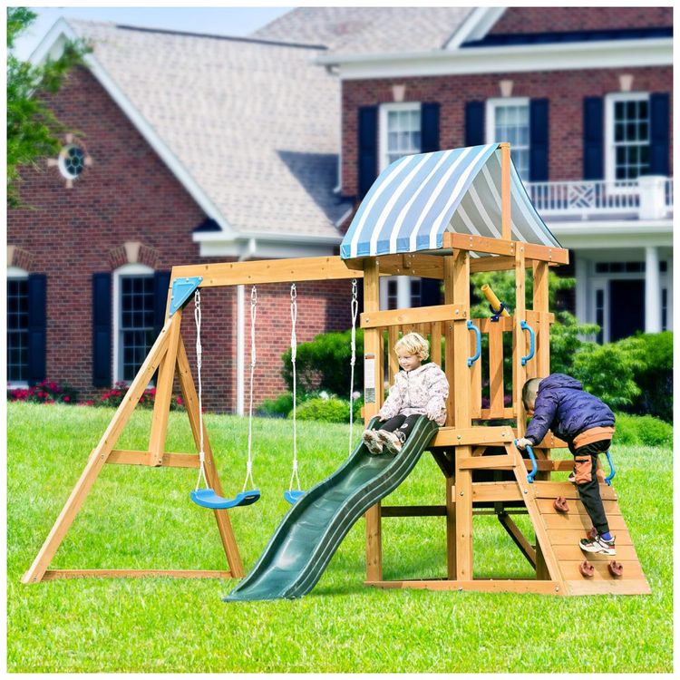 Playground-Infantil-de-Madeira-com-Escorregador-2-Imagem-8