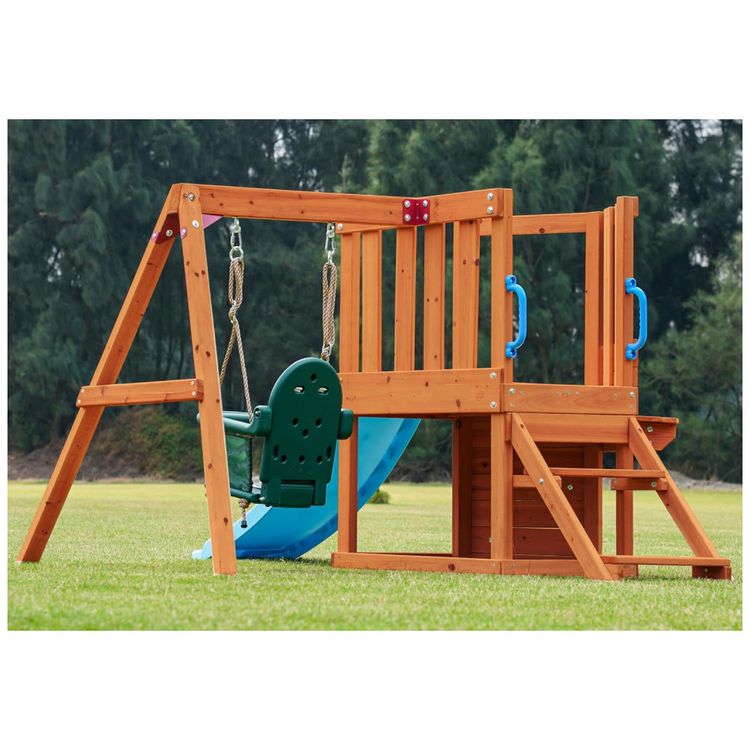 Playground-Infantil-de-Madeira-Cedro-com-Mesa-ao-Ar-Livre-Imagem-3