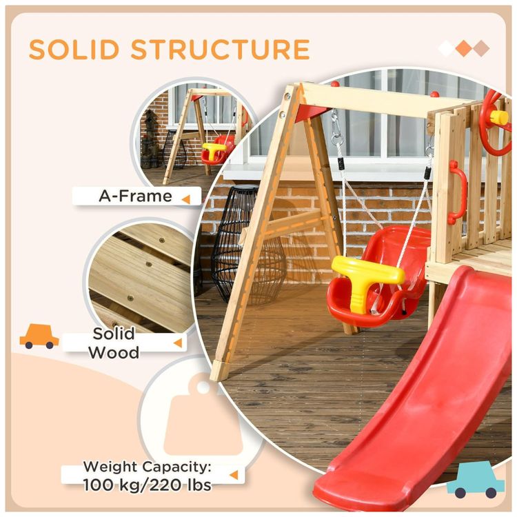 Playground-Infantil-de-Madeira-com-Assento-de-Balanco-para-Imagem-3