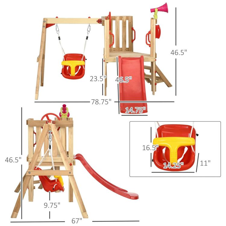 Playground-Infantil-de-Madeira-com-Assento-de-Balanco-para-Imagem-4