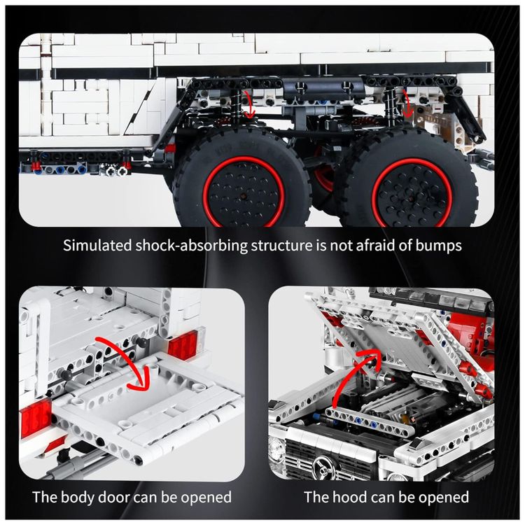 Kit-de-Construcao-Picape-Off-Road-6x6-com-3686-Pecas-e-Imagem-3