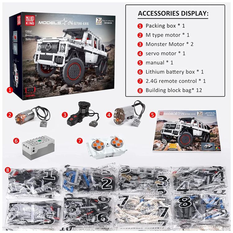 Kit-de-Construcao-Picape-Off-Road-6x6-com-3686-Pecas-e-Imagem-6
