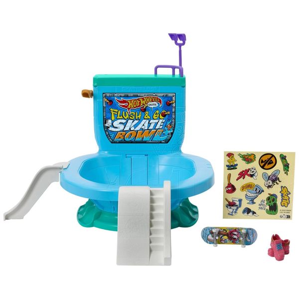 Pista-de-Brinquedo-Set-Bowl-de-Vaso-com-1-Skate-e-1-Par-de-Imagem-0